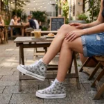 Platform Hi White Destroy Denim - immagine 2
