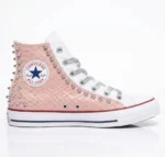 All Star Hi White Cocco Pink