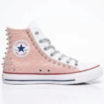 All Star Hi White Cocco Pink