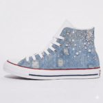 All star Hi Destroy Denim Strass