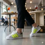 Adidas Superstar Giallo Neon Glitter Drip - immagine 2