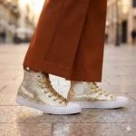 All star Hi Mono White Pytho Gold - immagine 2