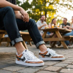 Nike Court White Cosplay Orange Jigen - immagine 2
