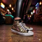 All Star Hi Black Paillettes Gold - immagine 2