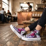 Platform Hi Black Teschi e Fiori - immagine 2