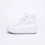 Platform Hi Move White Glitter Kid