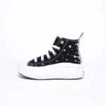 Platform Hi Move Black Strass Perle Kid