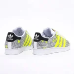 Adidas Superstar Giallo Neon Glitter Drip - immagine 4