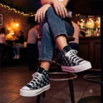 Platform Hi Black Destroy Denim - immagine 2