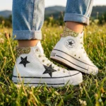 Platform Hi White Snake Gold Stars - immagine 2